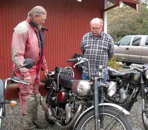 Jeff and Fred in front of the barn