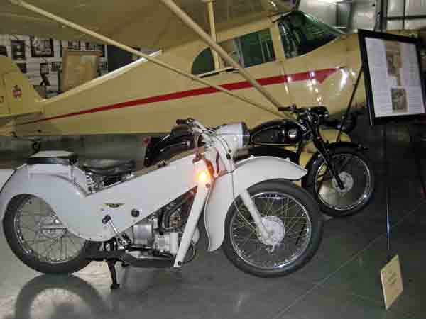 Velocettes on display in the WAAAM 