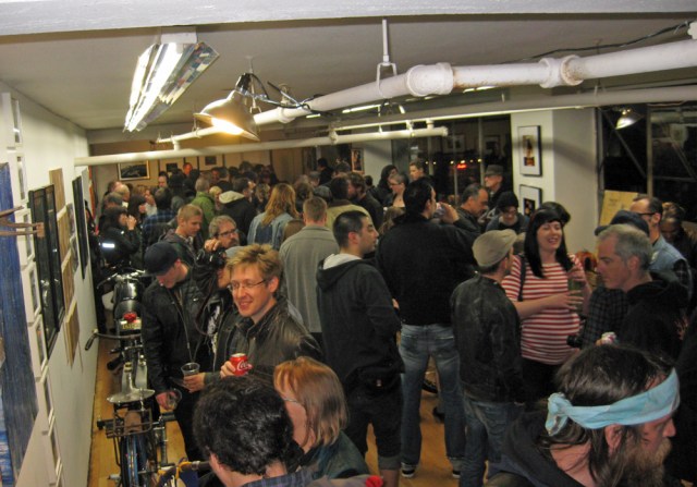 The crowded gallery