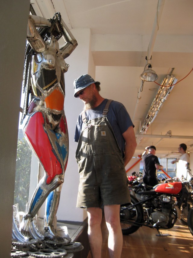 Charlie O’Hanlon’s “Venus de Moto” greeted guests to the show