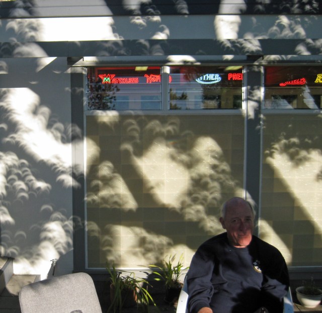 Don Danmeier and shadows from the eclipse