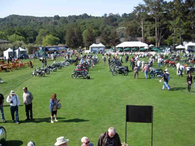 A view of the show bikes