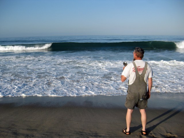 The morning after - a long slow walk along the beach