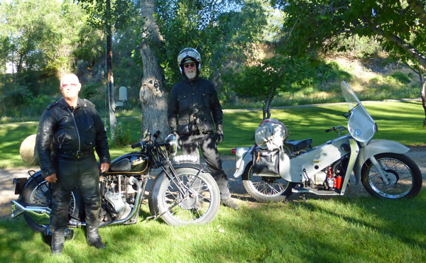 Alan brought an extra bike for Gerry.