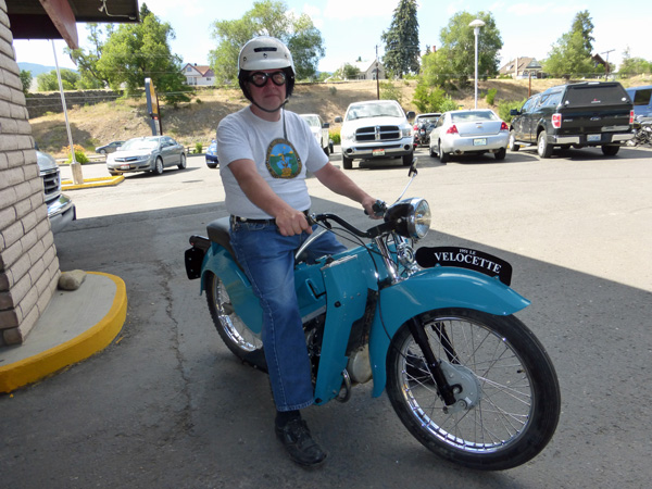 President John Stanley on his beautiful LE in the hotel parking lot