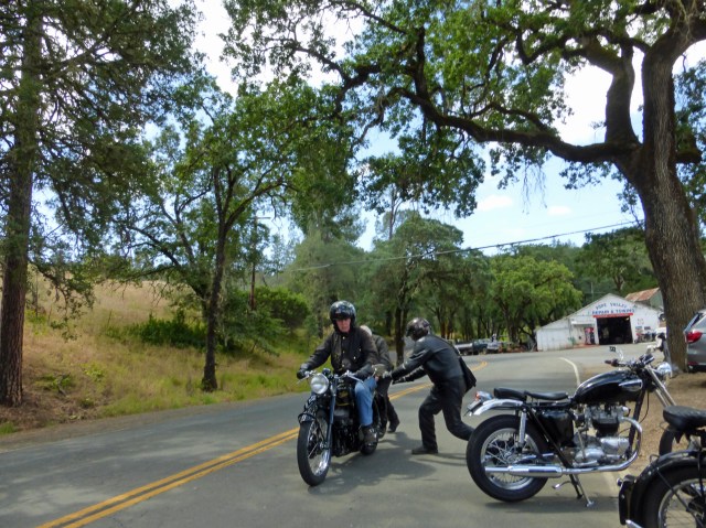 John Stanley gets a push to leave Pope Valley