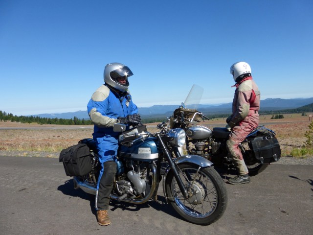 Jeff and Fred outside Crater Lake